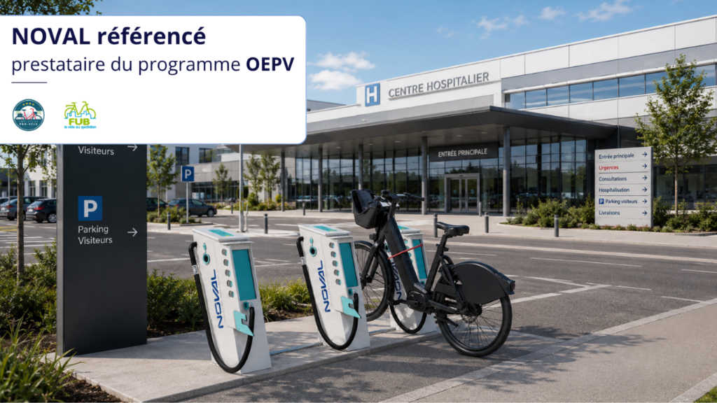 NOVAL prestataire référencé OEPV (Objectif Employeur Pro-Vélo) pour leurs stationnements vélo